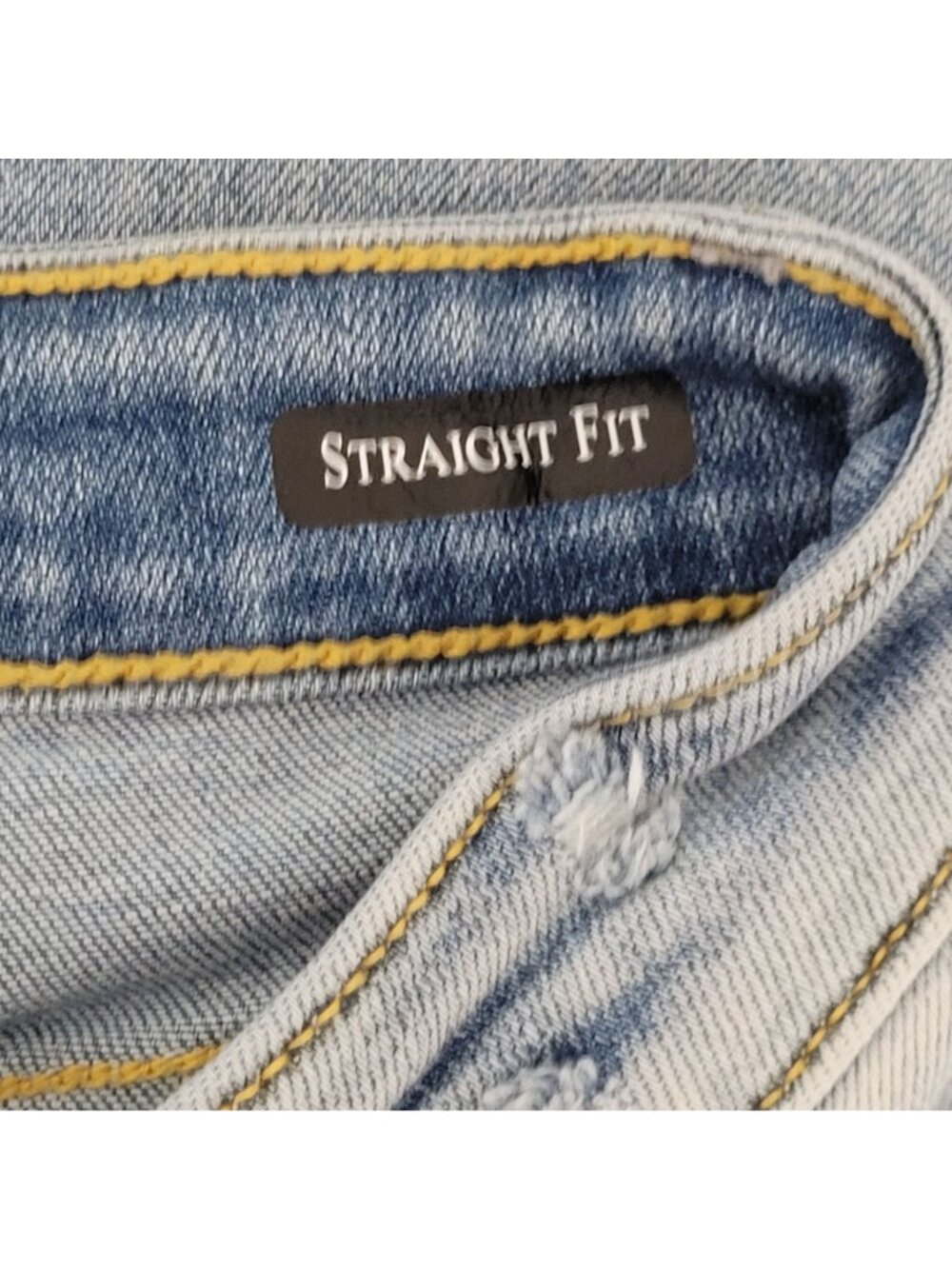 Judy Blue Straight Fit Distressed Jeans Womens Size 1/25 Blue Light Wash - Picture 6 of 8